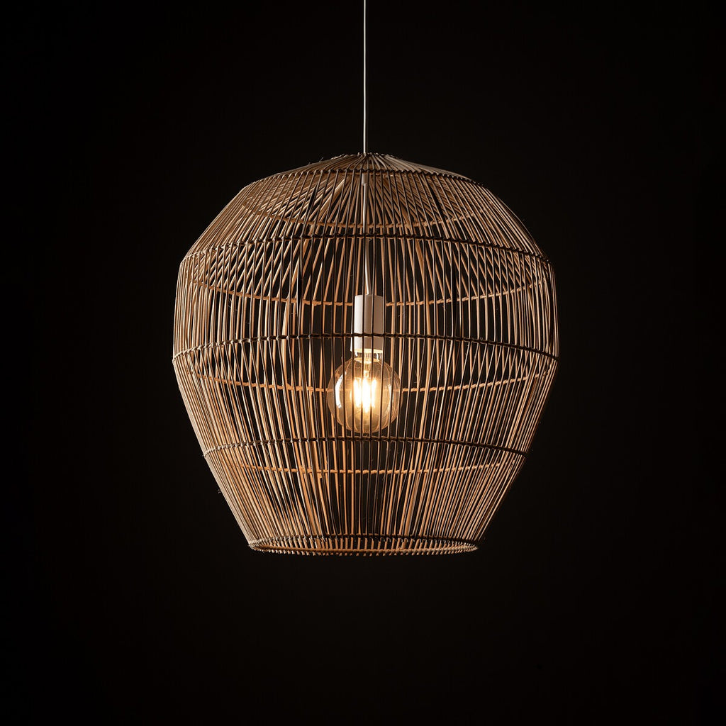 Nowodvorski Lampa wisząca HAITI M 25W only LED 50/60Hz - Bambus - Naturalne drewno 11164