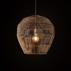 Nowodvorski Lampa wisząca HAITI M 25W only LED 50/60Hz - Bambus - Naturalne drewno 11164