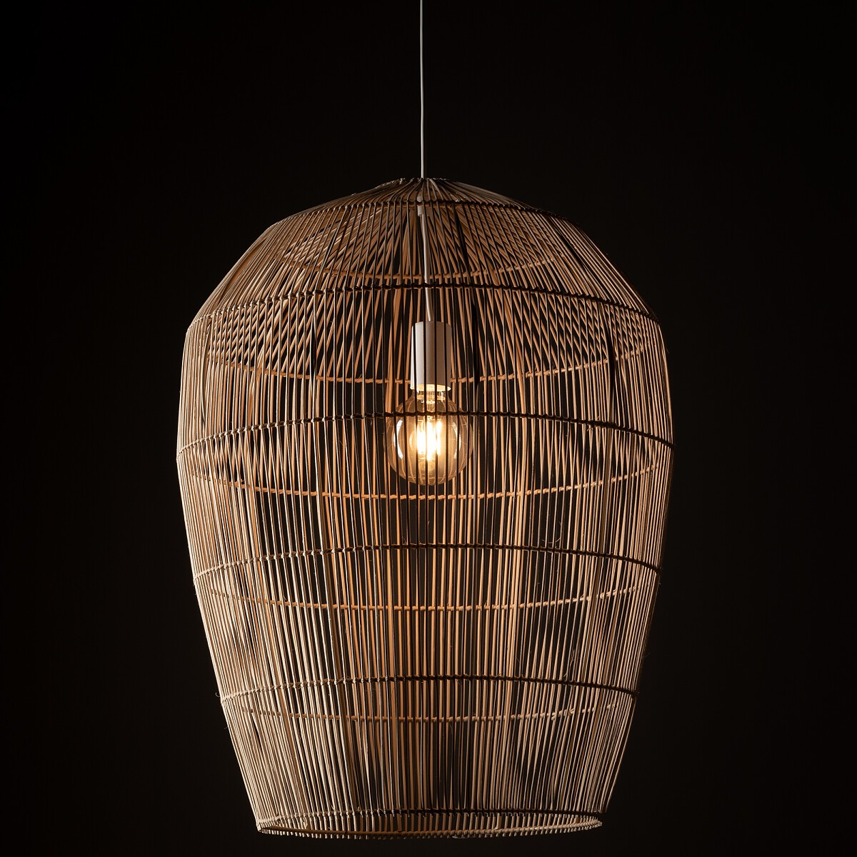 Nowodvorski Lampa wisząca HAITI L 25W only LED 50/60Hz - Bambus - Naturalne drewno 11165