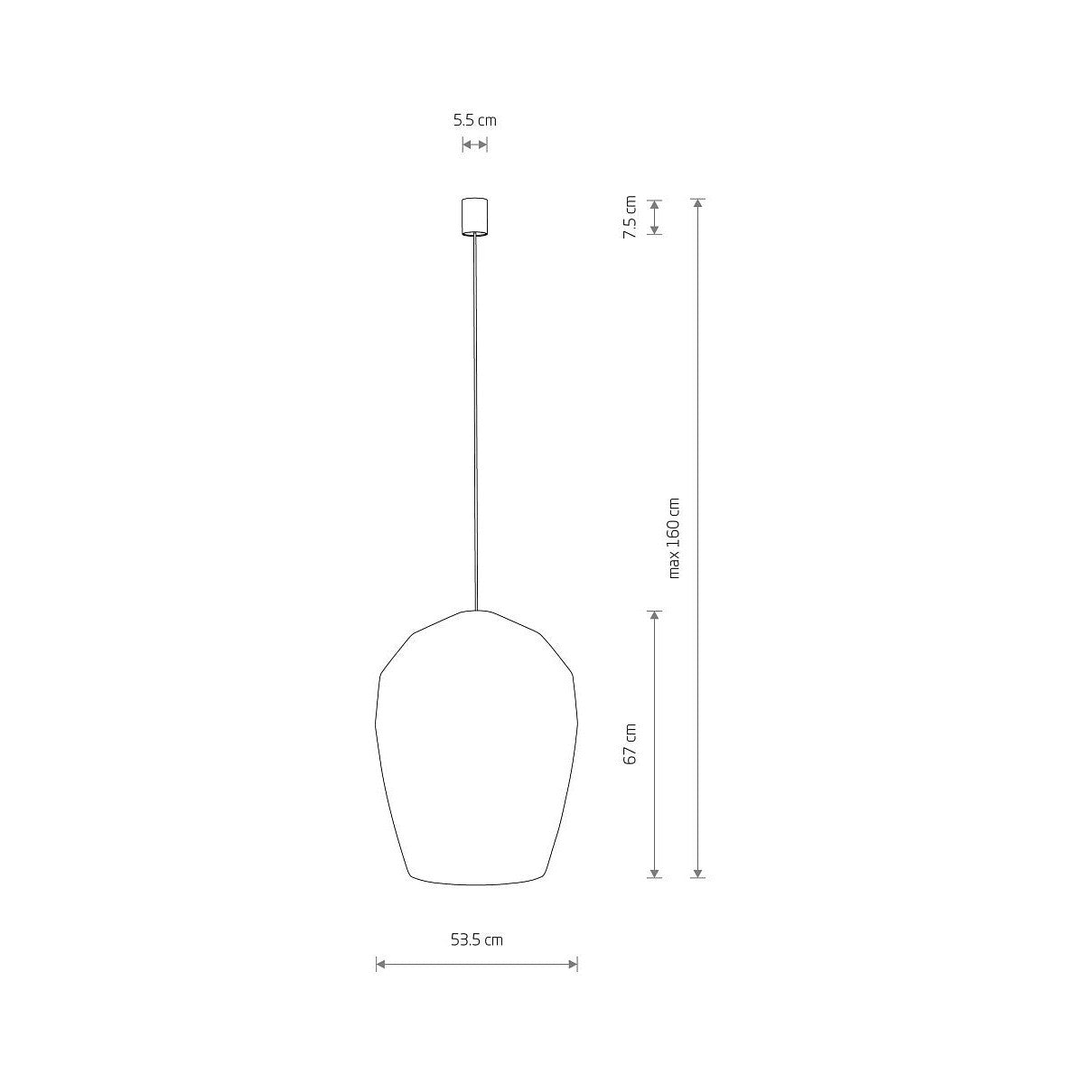 Nowodvorski Lampa wisząca HAITI L 25W only LED 50/60Hz - Bambus - Naturalne drewno 11165