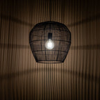 Nowodvorski Lampa wisząca HAITI S 25W only LED 50/60Hz - Bambus - Czarny