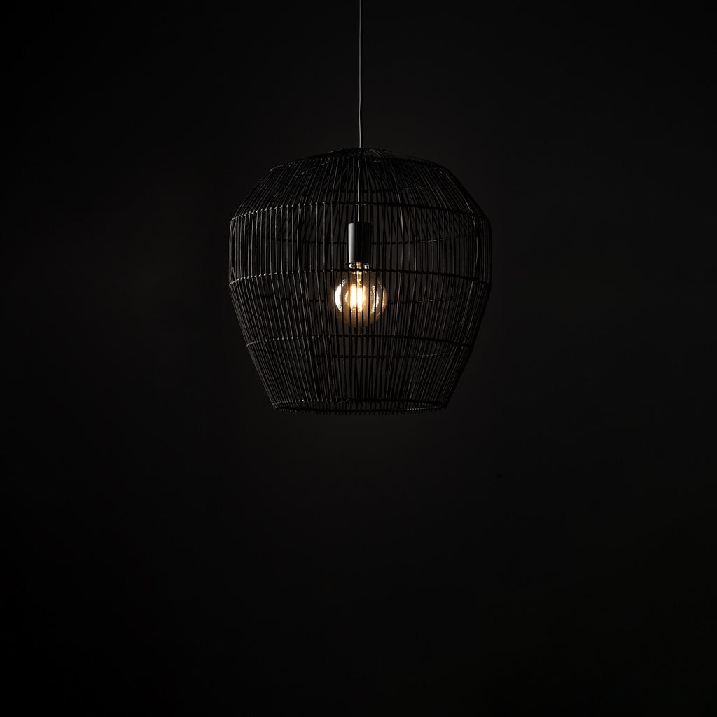 Nowodvorski Lampa wisząca HAITI S 25W only LED 50/60Hz - Bambus - Czarny 11166