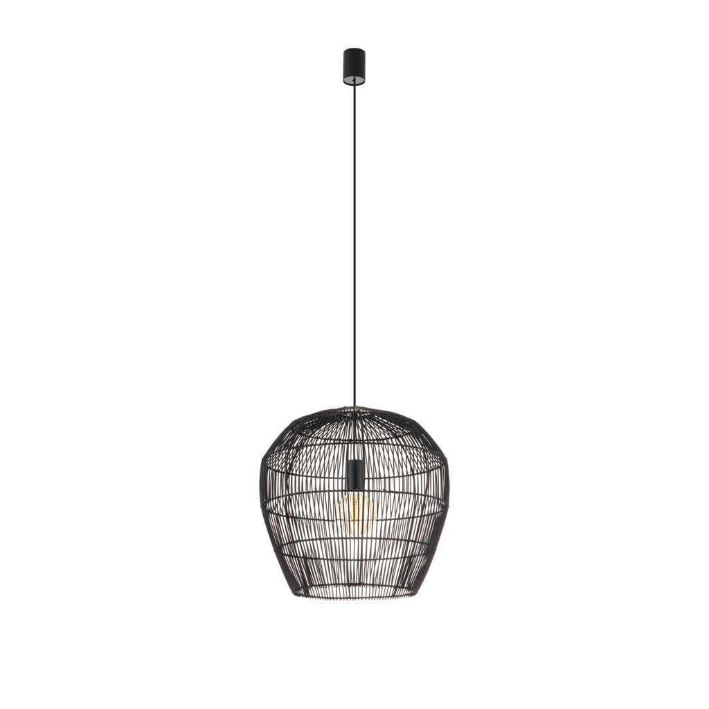 Nowodvorski Lampa wisząca HAITI S 25W only LED 50/60Hz - Bambus - Czarny