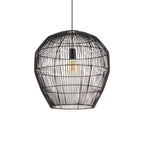 Nowodvorski Lampa wisząca HAITI M 25W only LED 50/60Hz - Bambus - Czarny