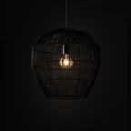 Nowodvorski Lampa wisząca HAITI M 25W only LED 50/60Hz - Bambus - Czarny 11167