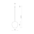 Nowodvorski Lampa wisząca HAITI M 25W only LED 50/60Hz - Bambus - Czarny 11167