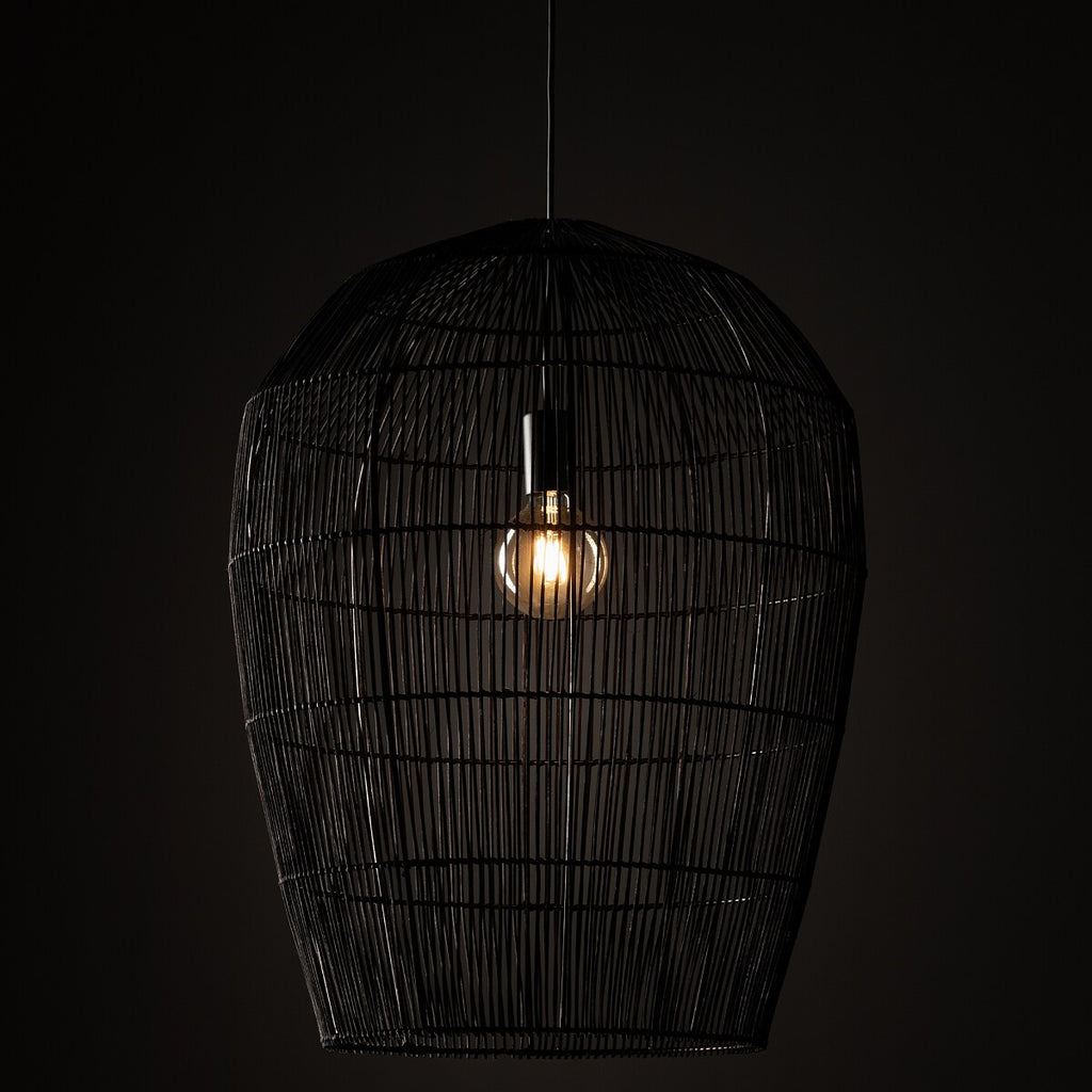 Nowodvorski Lampa wisząca HAITI L 25W only LED 50/60Hz - Bambus - Czarny 11168