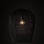Nowodvorski Lampa wisząca HAITI L 25W only LED 50/60Hz - Bambus - Czarny 11168