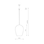 Nowodvorski Lampa wisząca HAITI L 25W only LED 50/60Hz - Bambus - Czarny 11168
