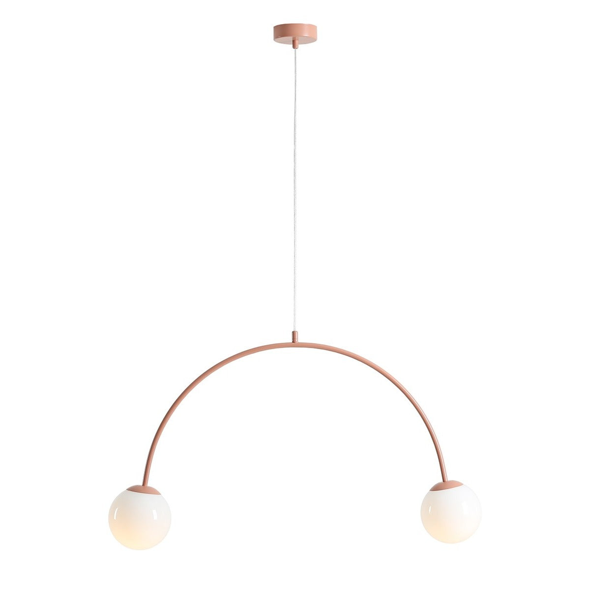 Aldex Lampa Wisząca Una 2 Coral - Metal / szkło - Koralowy 1116H11