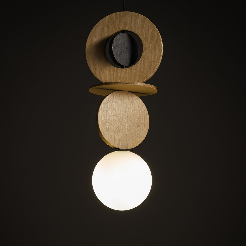 Nowodvorski Lampa wisząca DROPS WOOD A 12W only LED 50/60Hz - Sklejka - Naturalne drewno 11173