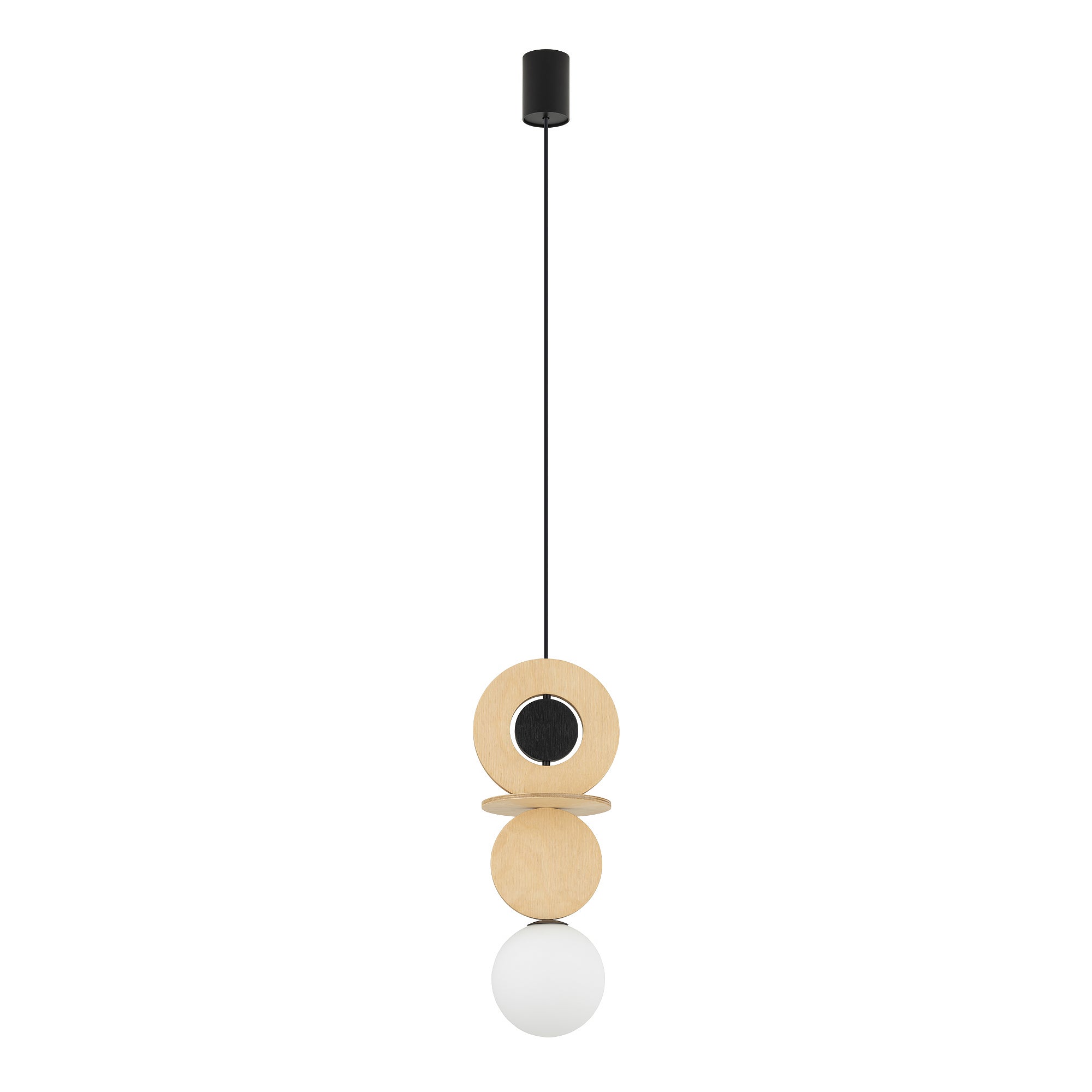 Nowodvorski Lampa wisząca DROPS WOOD A 12W only LED 50/60Hz - Sklejka - Naturalne drewno
