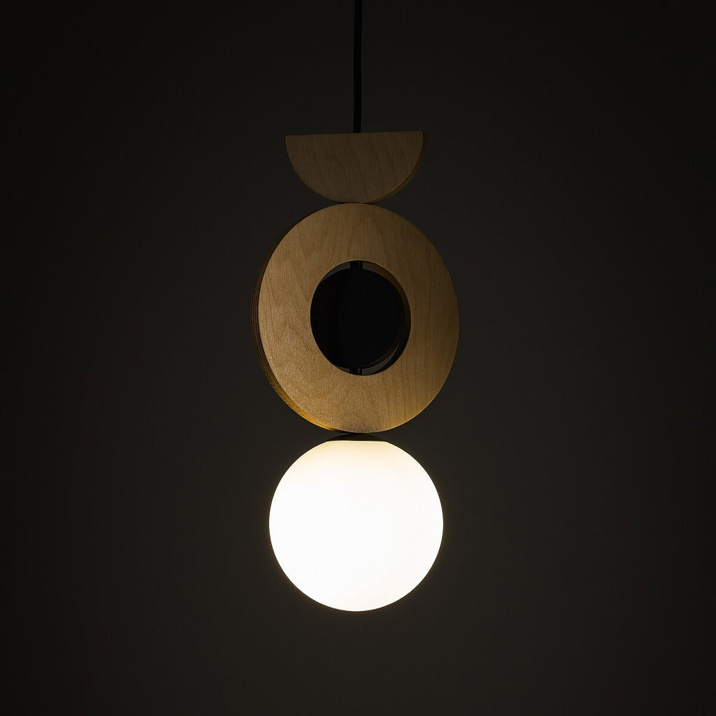 Nowodvorski Lampa wisząca DROPS WOOD B 12W only LED 50/60Hz - Sklejka - Naturalne drewno 11174