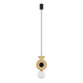 Nowodvorski Lampa wisząca DROPS WOOD B 12W only LED 50/60Hz - Sklejka - Naturalne drewno 11174