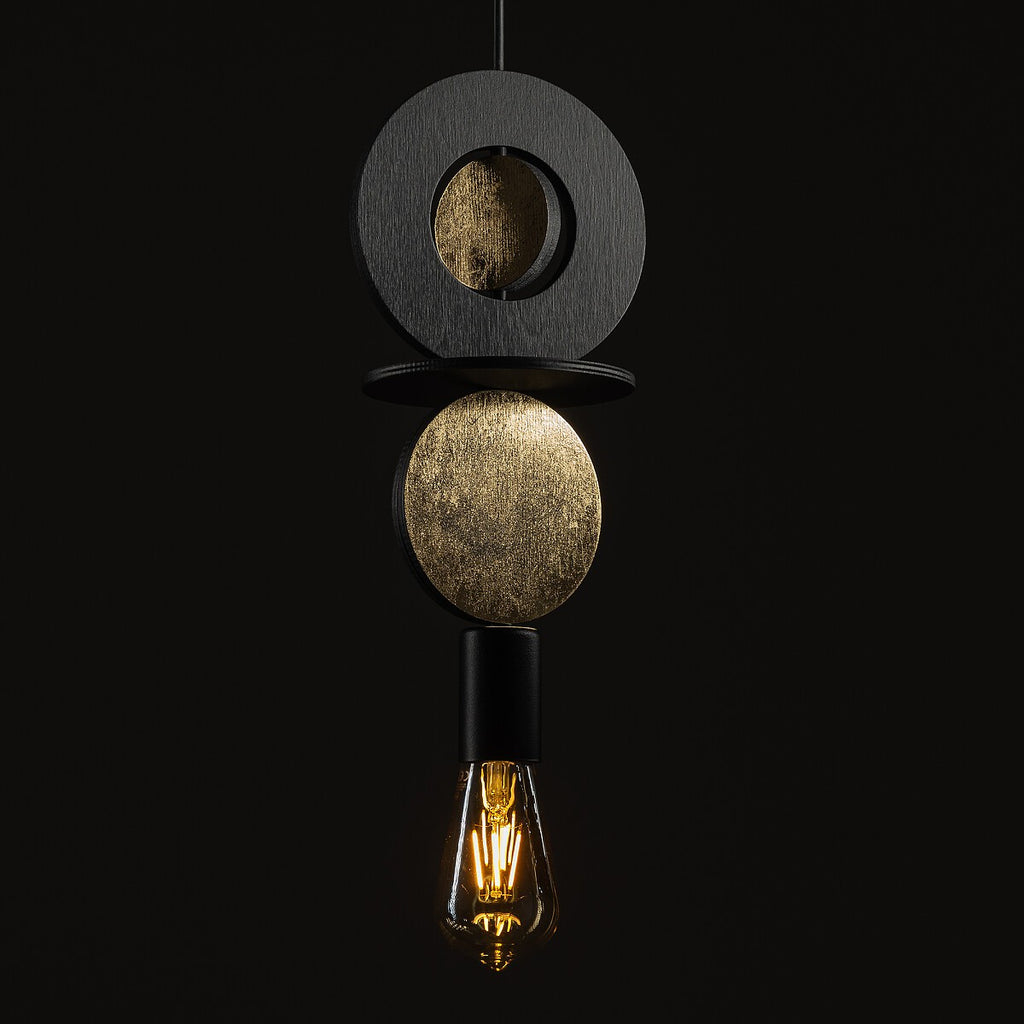 Nowodvorski Lampa wisząca DROPS WOOD E 25W only LED 50/60Hz - Sklejka - Czarny 11177