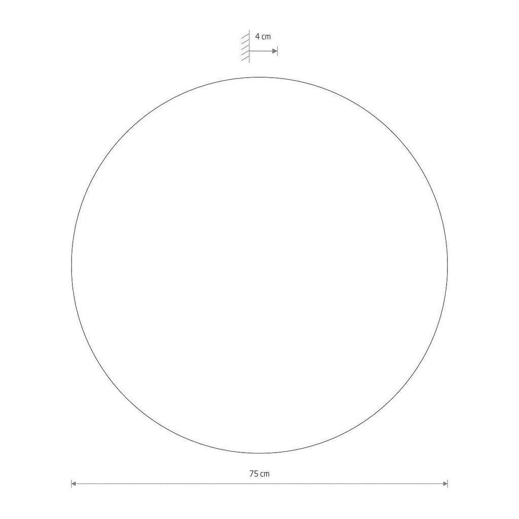 Nowodvorski Kinkiet RING TIMBER LED XXL 22W 50/60Hz - Sklejka - Ciemne drewno 11178