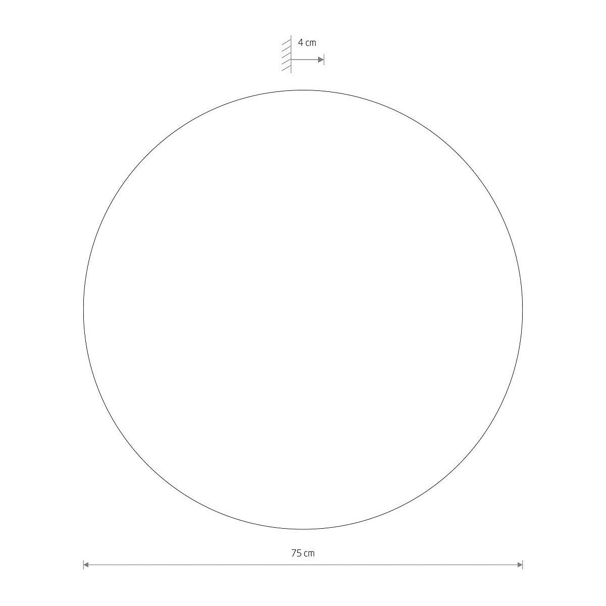 Nowodvorski Kinkiet RING TIMBER LED XXL 22W 50/60Hz - Sklejka - Ciemne drewno 11178