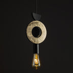 Nowodvorski Lampa wisząca DROPS WOOD F 25W only LED 50/60Hz - Sklejka - Złoty 11180