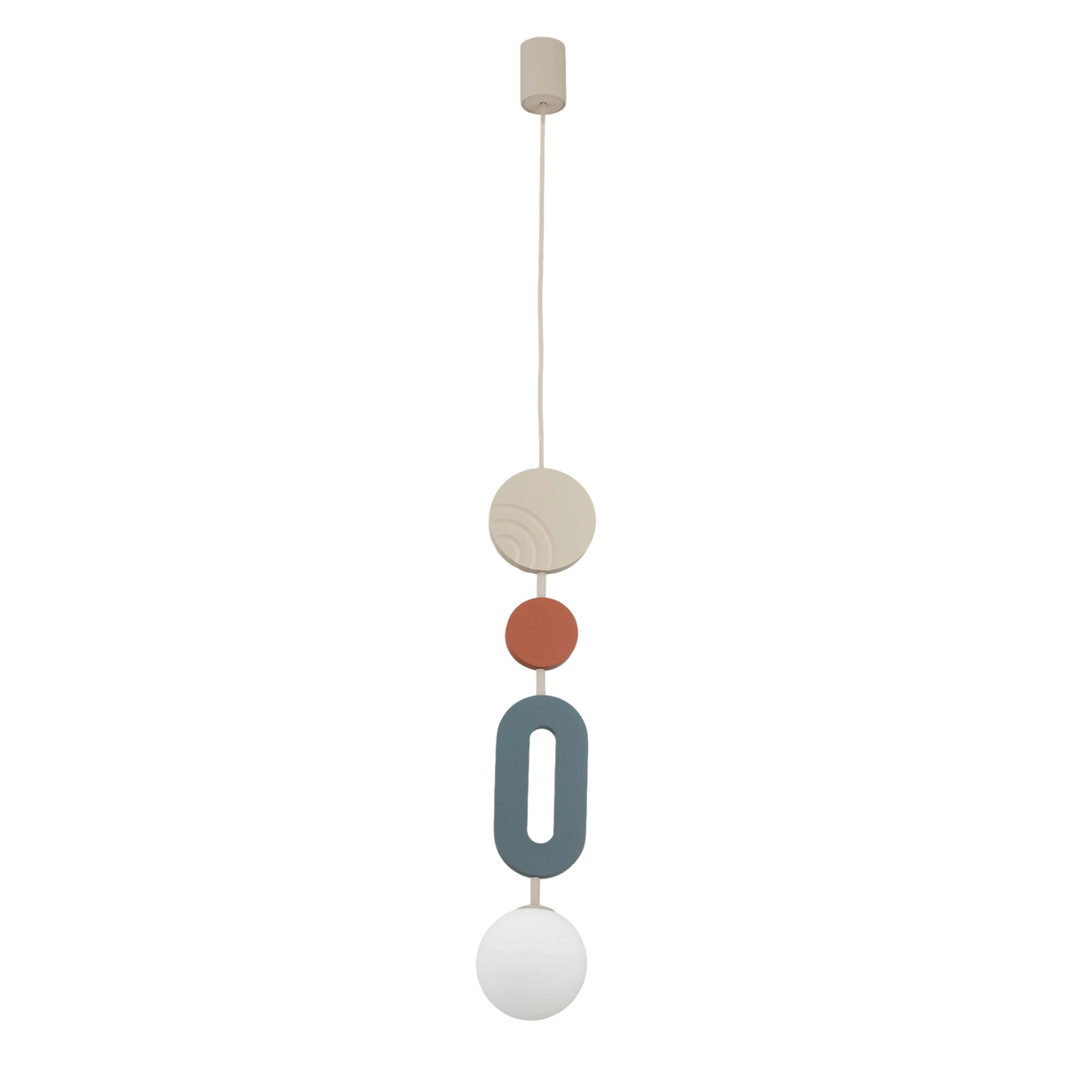 Nowodvorski Lampa wisząca DROPS COLOR B 220-230 50/60 - MDF - Szary błękit 11195