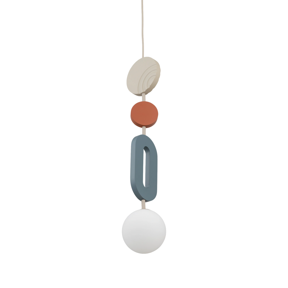 Nowodvorski Lampa wisząca DROPS COLOR B 220-230 50/60 - MDF - Szary błękit 11195