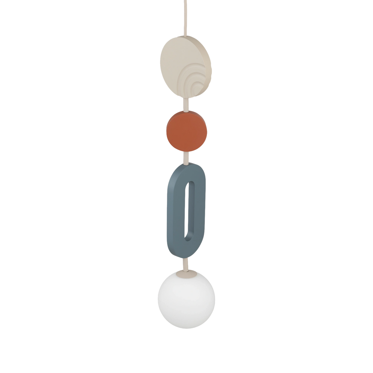 Nowodvorski Lampa wisząca DROPS COLOR B 220-230 50/60 - MDF - Szary błękit 11195