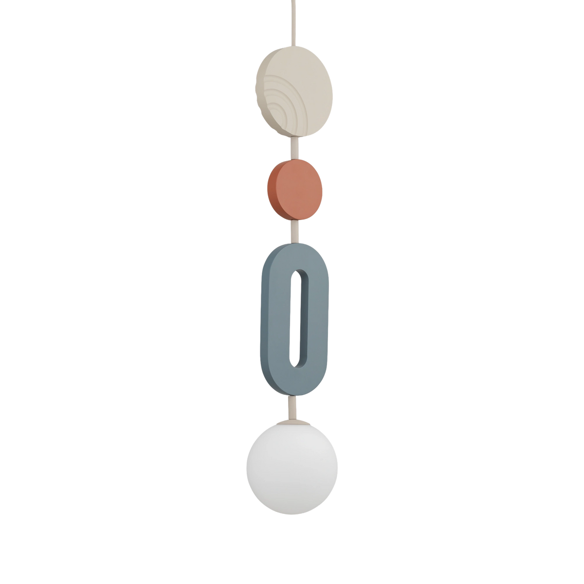Nowodvorski Lampa wisząca DROPS COLOR B 220-230 50/60 - MDF - Szary błękit 11195