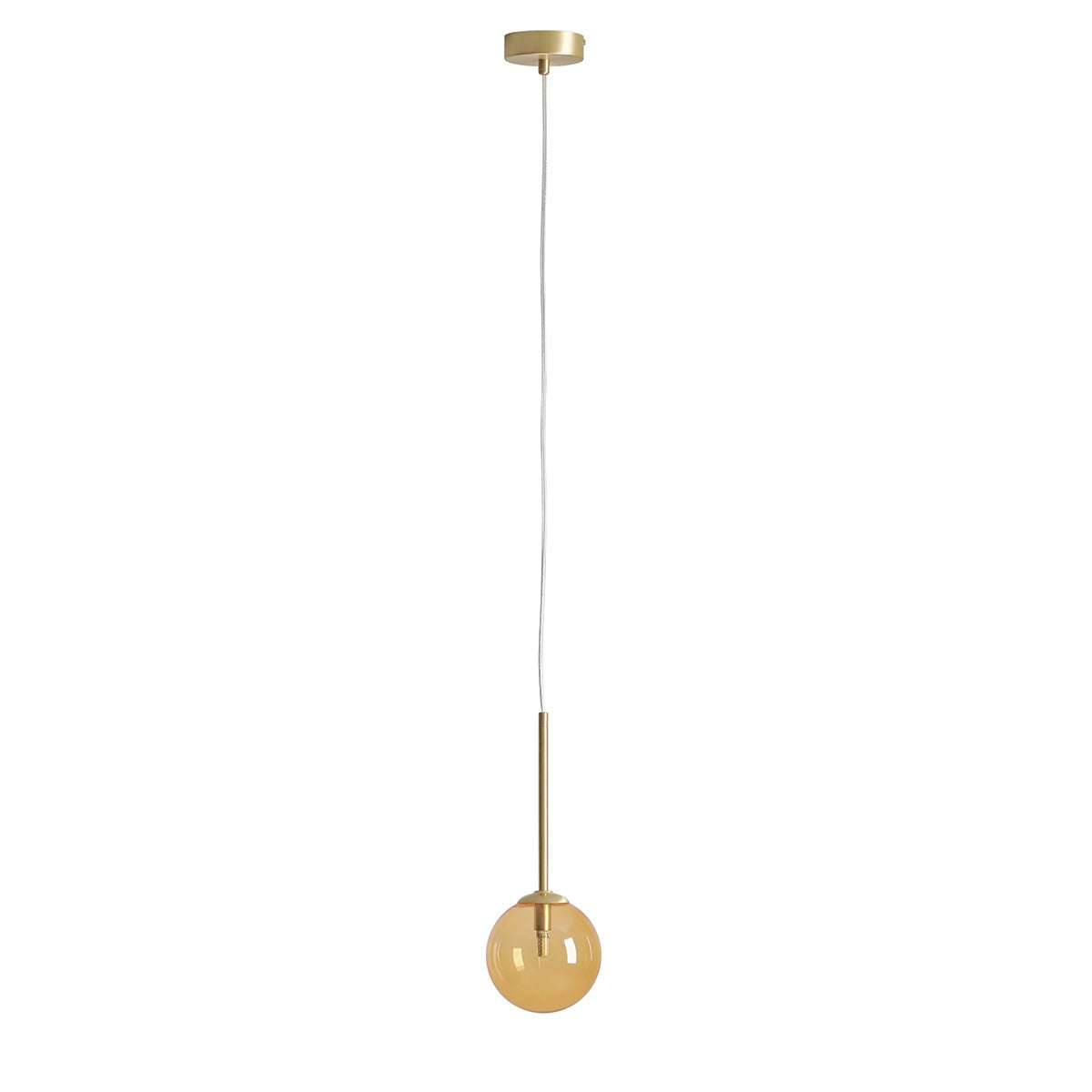 Aldex Lampa Wisząca Bosso Mini 14 Multicolour (Orange) Żarówka W Zestawie - Metal / szkło - Mosiądz 1119XXS40_P