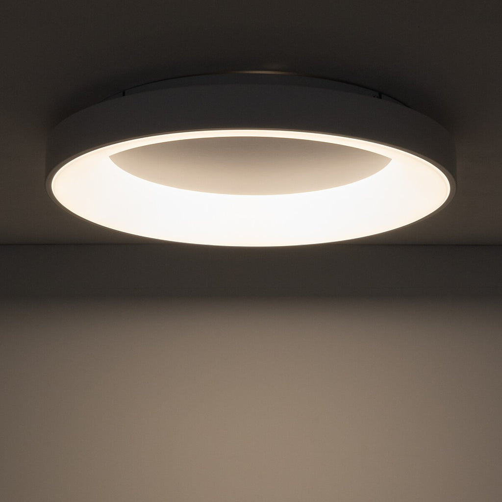 Nowodvorski Plafon NIKKI ROUND LED 60W 50/60Hz - Stal lakierowana - Biały 11202