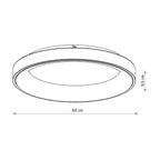 Nowodvorski Plafon NIKKI ROUND LED 60W 50/60Hz - Stal lakierowana - Biały 11202