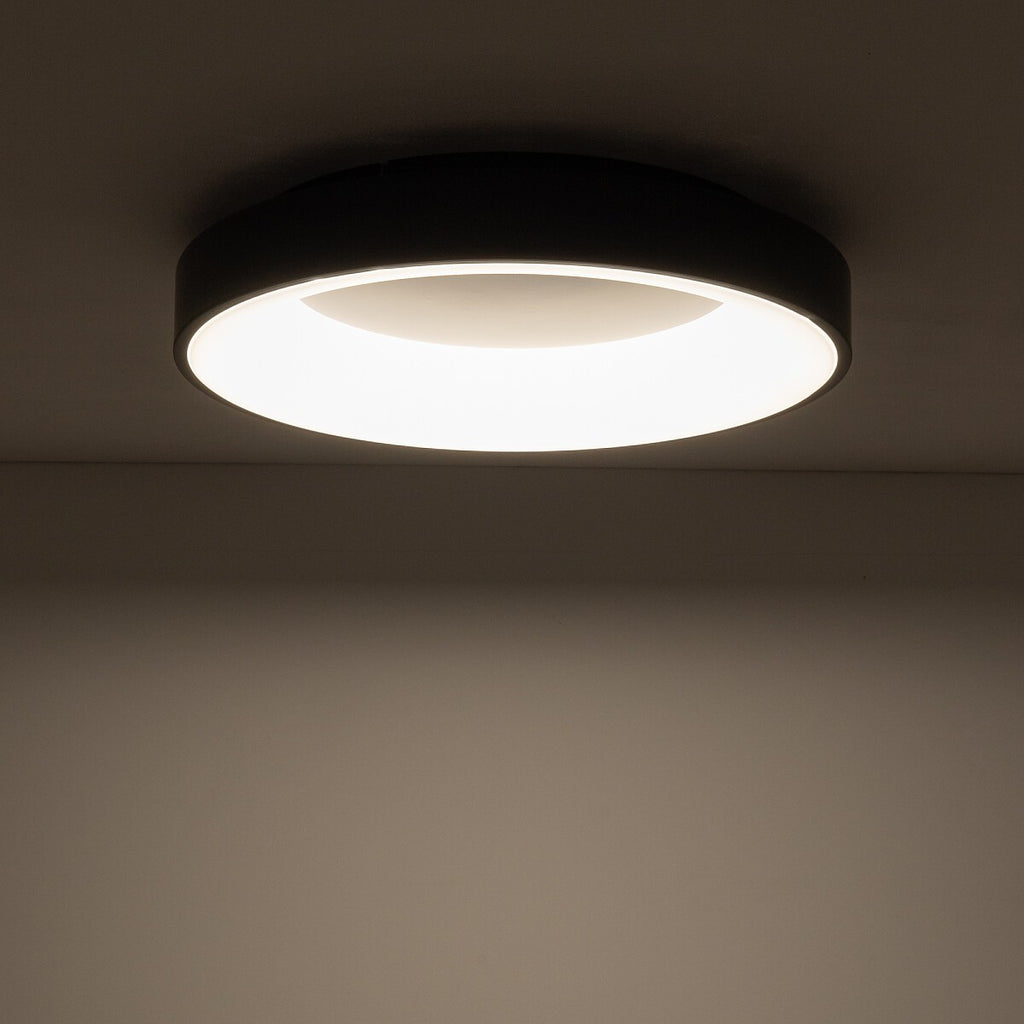Nowodvorski Plafon NIKKI ROUND LED 48W 50/60Hz - Stal lakierowana - Czarny I 11207