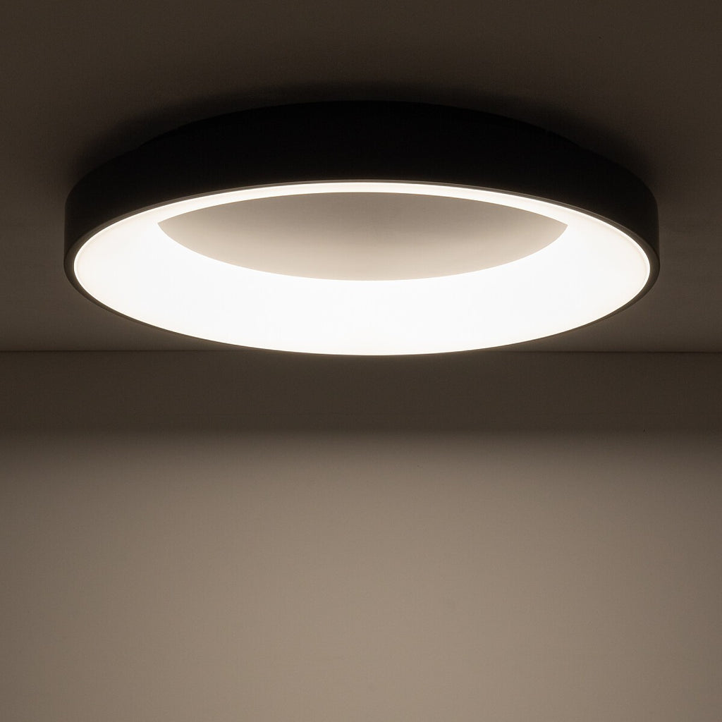 Nowodvorski Plafon NIKKI ROUND LED 60W 50/60Hz - Stal lakierowana - Czarny I 11208