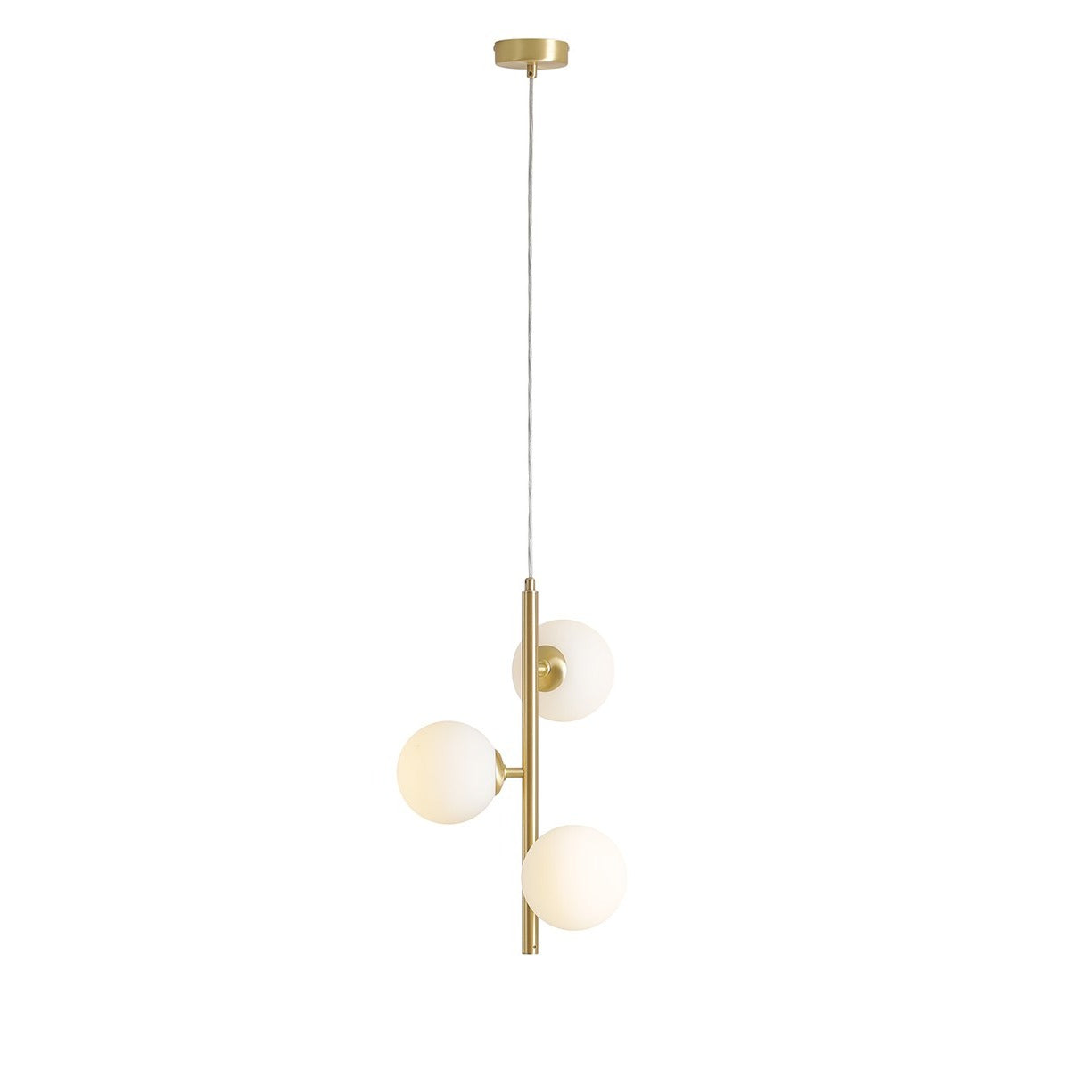 Aldex Lampa Wisząca Fin 3 Brass S - Metal / szkło - Mosiądz 1120E40_S