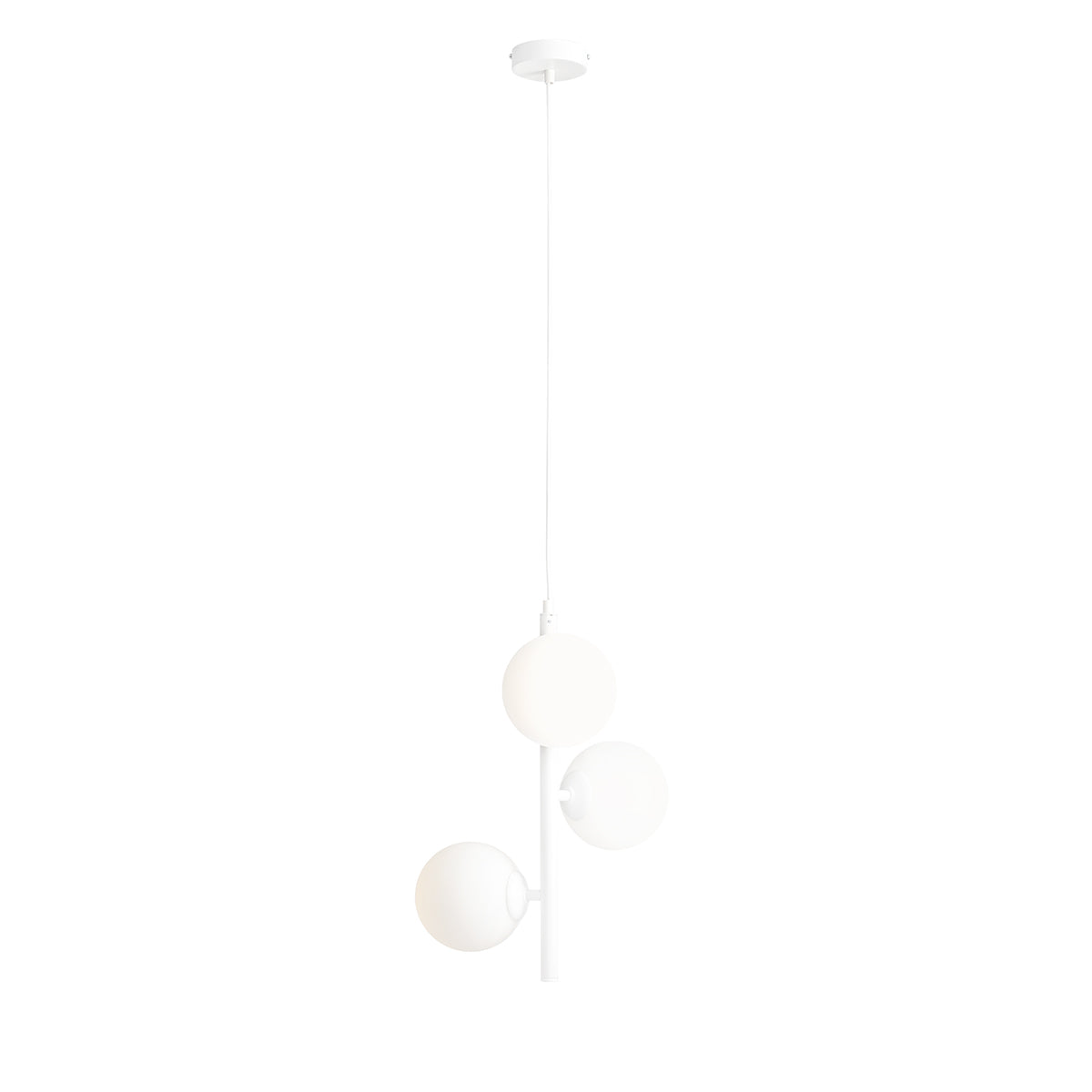 Aldex Lampa Wisząca Fin 3 White S - Metal / szkło - Biały 1120E_S