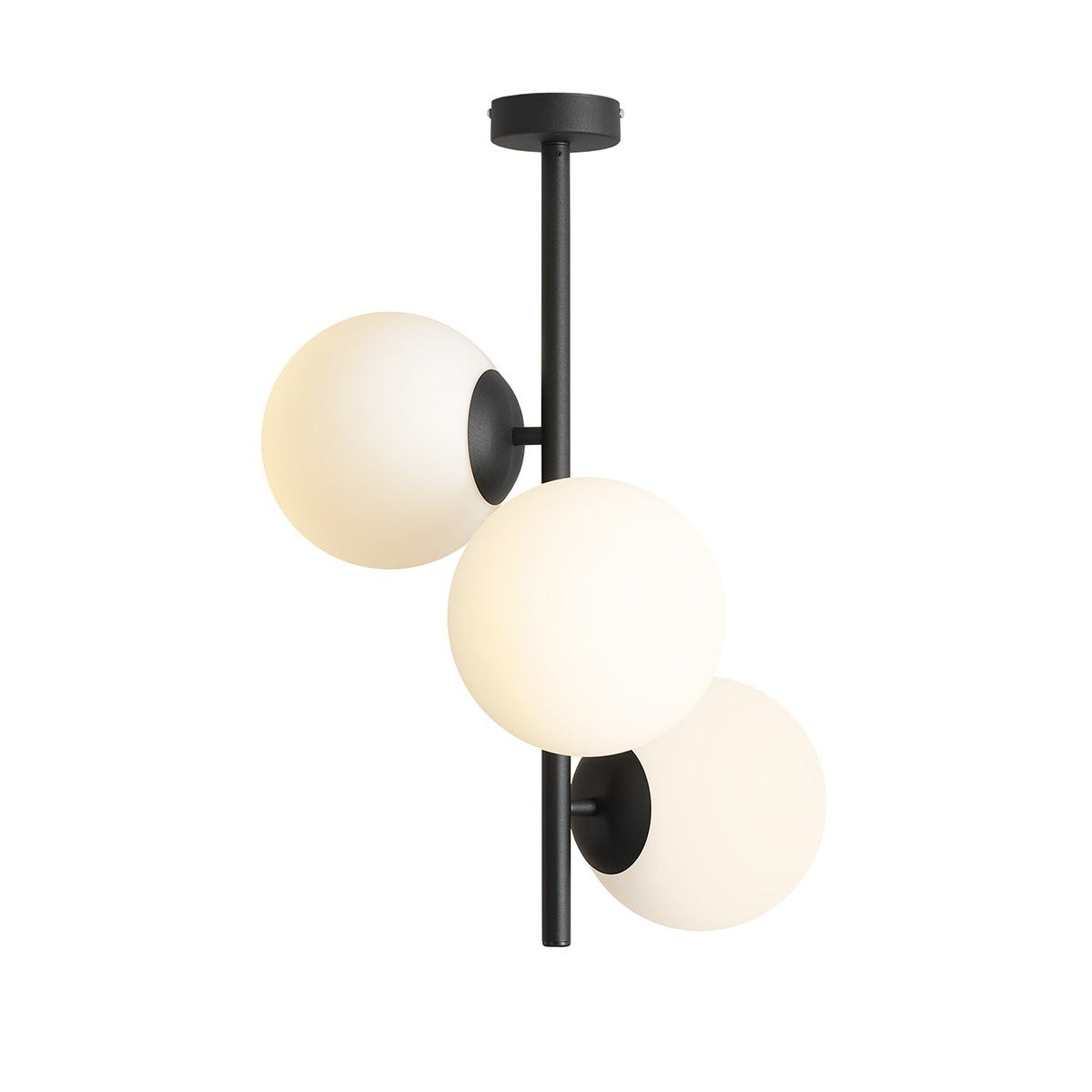Aldex Plafon Fin 3 Black M - Metal / szkło - Czarny 1120PL_E1_M