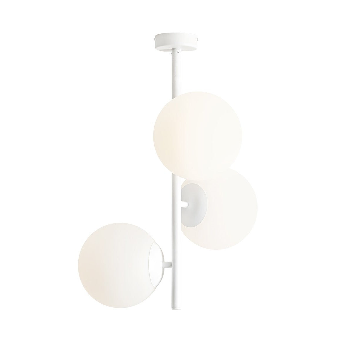 Aldex Plafon Fin 3 White M - Metal / szkło - Biały 1120PL_E_M
