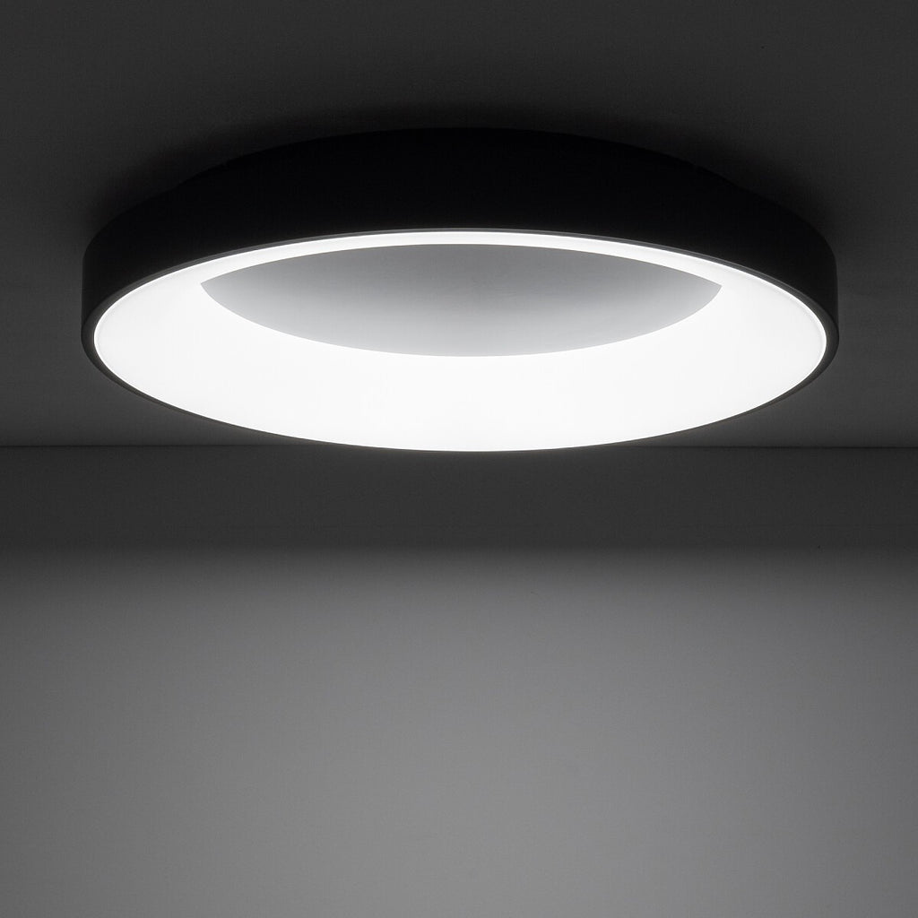 Nowodvorski Plafon NIKKI ROUND LED 60W 50/60Hz - Stal lakierowana - Czarny II 11212