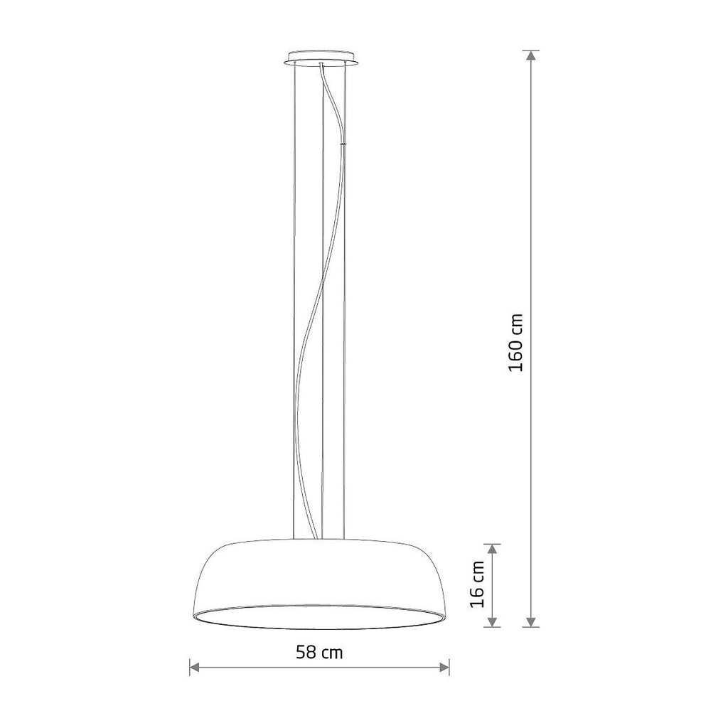 Nowodvorski Lampa wisząca SATELLITE M 25W only LED 50/60Hz - Stal lakierowana - Czarny 11230