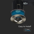 Pierścień dekoracyjny do oprawy ognioodpornej / SATIN NICKEL / IP2 / 5-pak