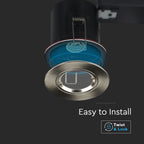 Pierścień dekoracyjny do oprawy ognioodpornej / SATIN NICKEL / IP65 / 5-pak