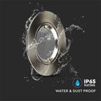 Pierścień dekoracyjny do oprawy ognioodpornej / SATIN NICKEL / IP65 / 5-pak