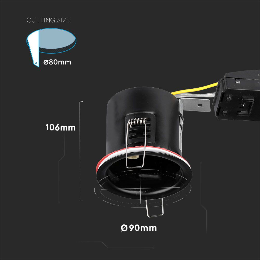 Oprawa downlight ognioodporna bez pierścienia dekoracyjnego