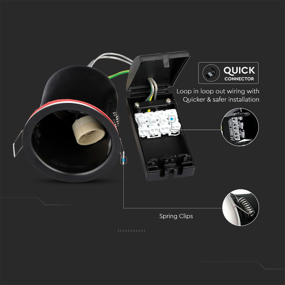 Oprawa downlight ognioodporna bez pierścienia dekoracyjnego