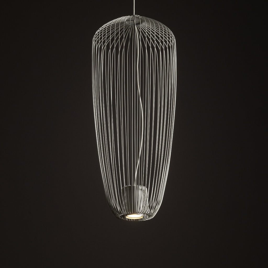 Nowodvorski Lampa wisząca PUMPKIN S 10W only LED 50/60Hz - Stal lakierowana - Silk gray 11242