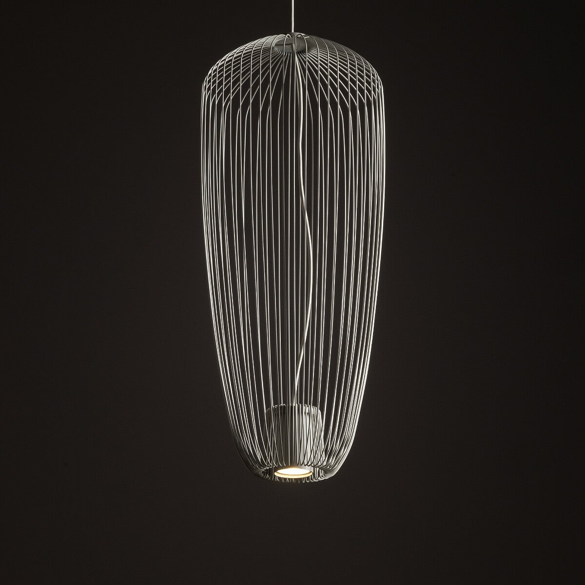 Nowodvorski Lampa wisząca PUMPKIN S 10W only LED 50/60Hz - Stal lakierowana - Silk gray 11242