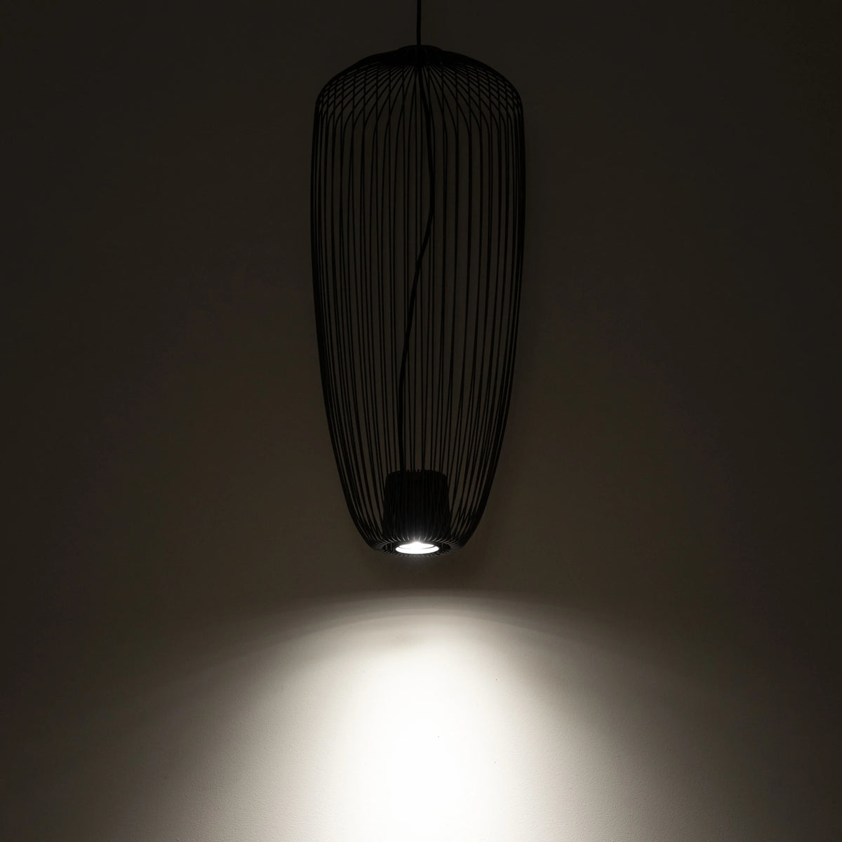 Nowodvorski Lampa wisząca PUMPKIN S 10W only LED 50/60Hz - Stal lakierowana - Umbra gray 11243 - lampa włączona