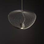 Nowodvorski Lampa wisząca PUMPKIN M 10W only LED 50/60Hz - Stal lakierowana - Silk gray 11244