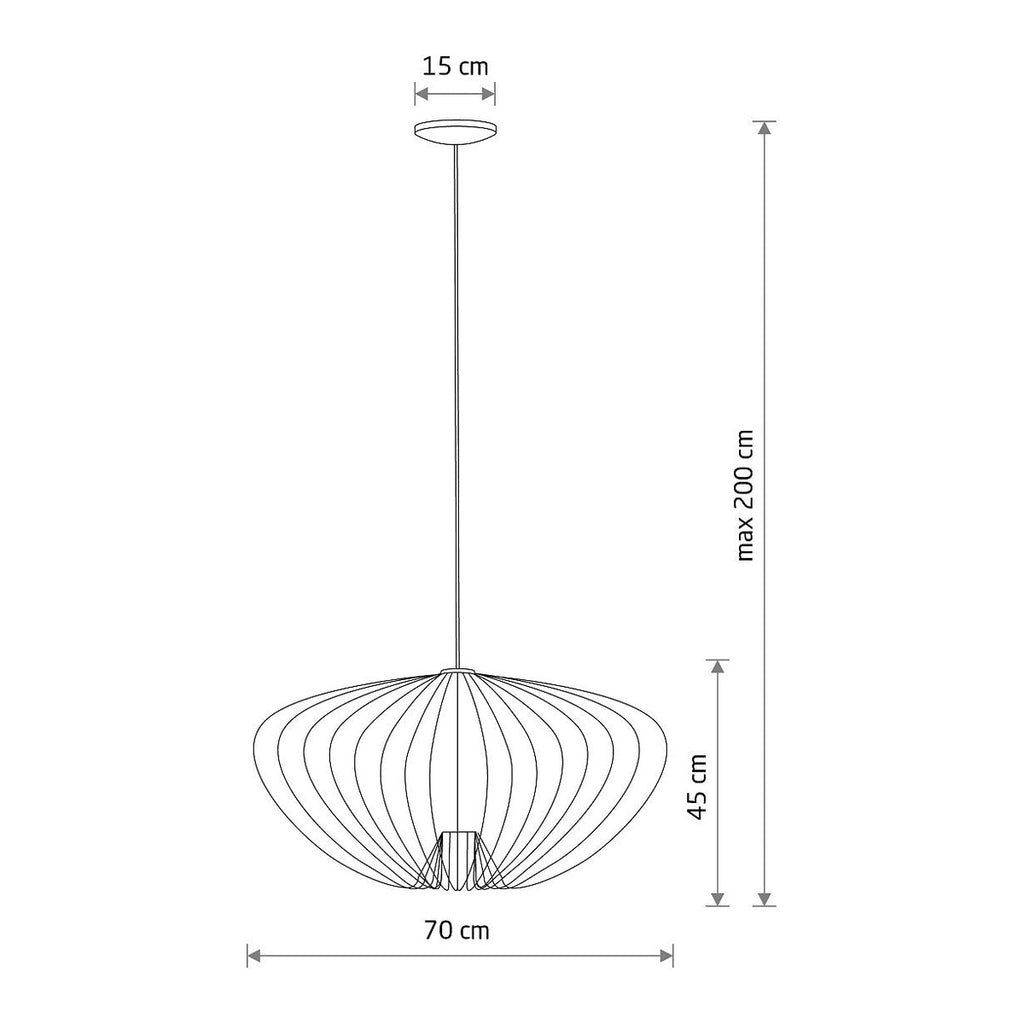Nowodvorski Lampa wisząca PUMPKIN L 10W only LED 50/60Hz - Stal lakierowana - Umbra gray 11252