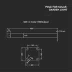 Słupek Ogrodowy do VT-45W i VT-65W