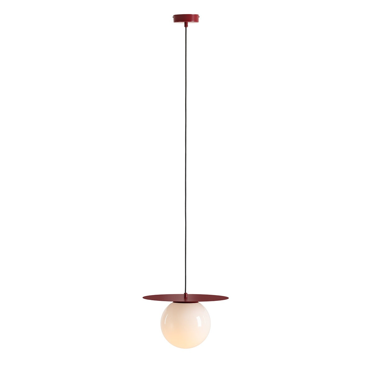Aldex Lampa Wisząca Loop Red Wine M - Metal / szkło - Bordowy 1125G15_M