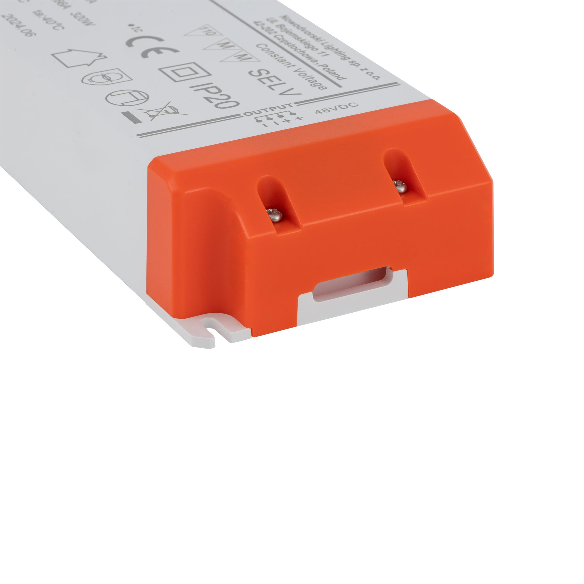 Nowodvorski System szynowy 48V DC, 320W, POWER SUPPLY 1-obwodowy niskonapięciowy 48V LVM 320W - Tworzywo sztuczne - Biały 11278